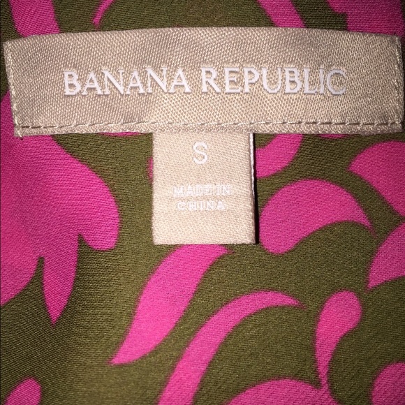 Banana Republic Pink Blouse 3/4 Sleeves buttons womens adult size Small - Picture 3 of 7